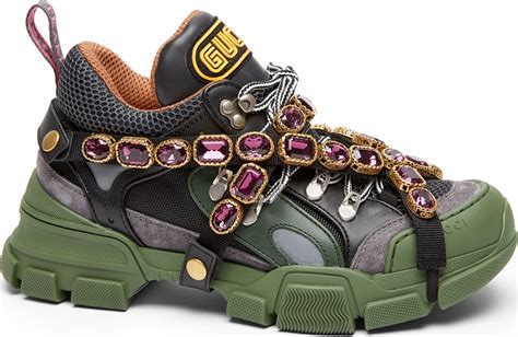 sneakers gucci flashtrek|Gucci jeweled sneakers price.